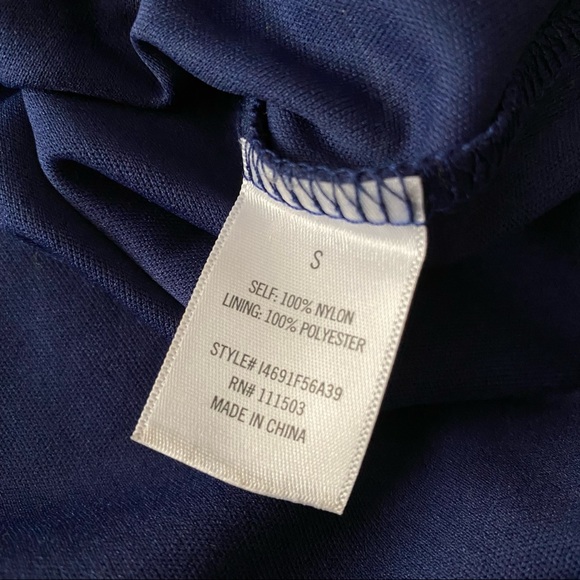 Francesca’s Blue Scalloped Lacs Mini Dress - Picture 9 of 11